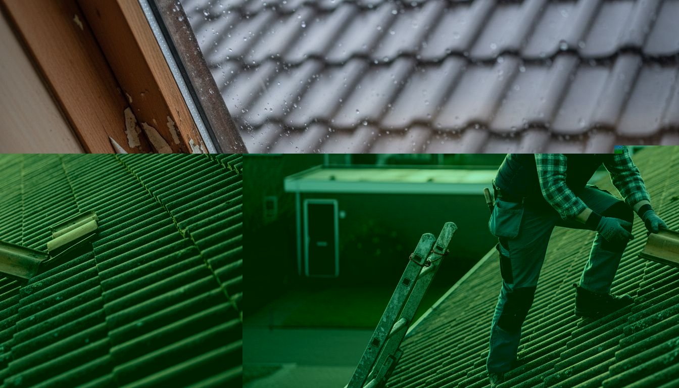 Een ervaren dakdekker controleert het pannendak van een woning in Breda op eventuele schade en slijtage.