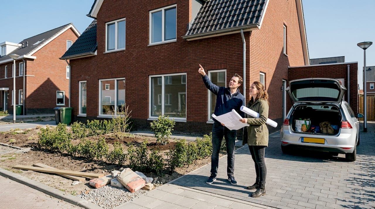Toekomstige bewoners nemen een kijkje in hun nieuwe huis in Breda