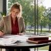 De projectmanager loopt de intakeformulieren nog eens zorgvuldig door.