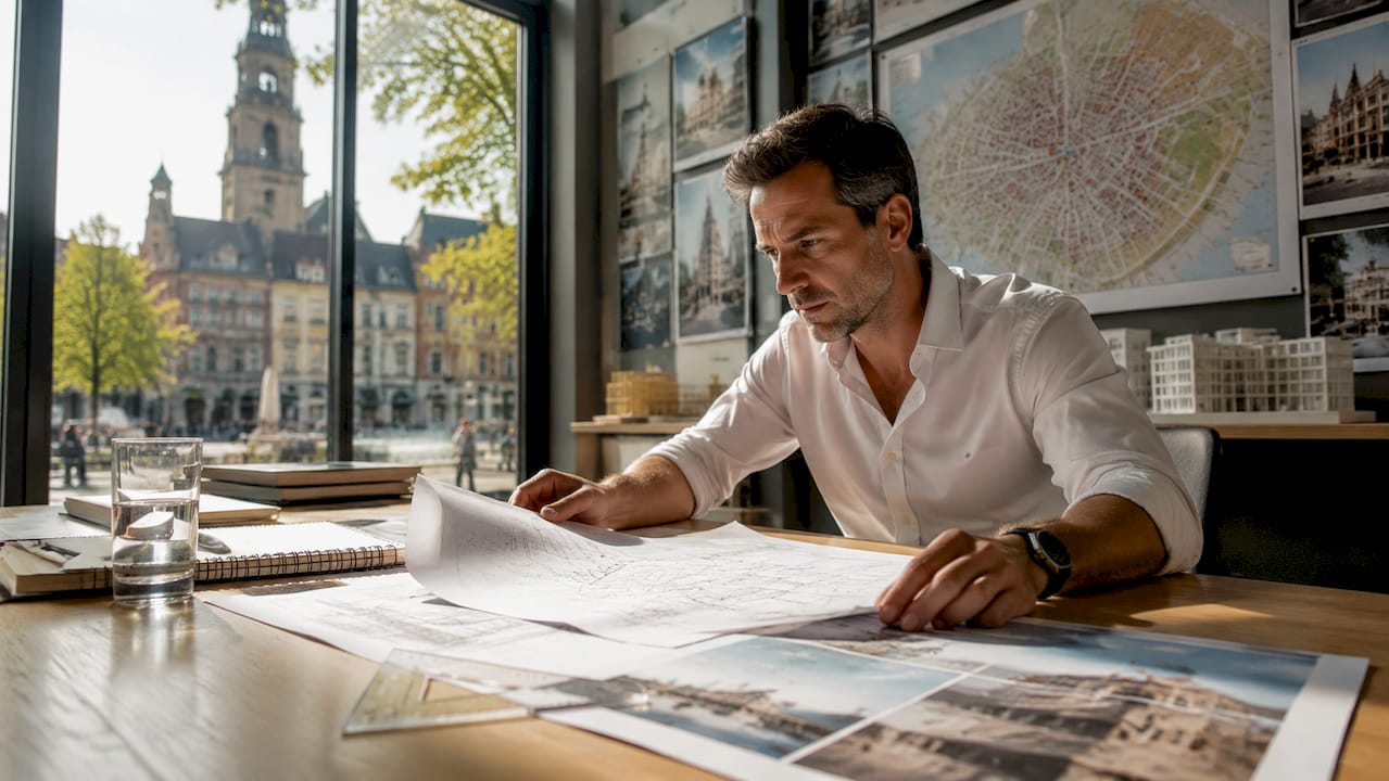 Architect aan het ontwerp van een woningrenovatie in Breda