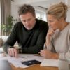 Stel overlegt samen over de financiering van een woningrenovatie