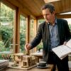 Architect ontwerpt een toekomstgericht en slim gebouw