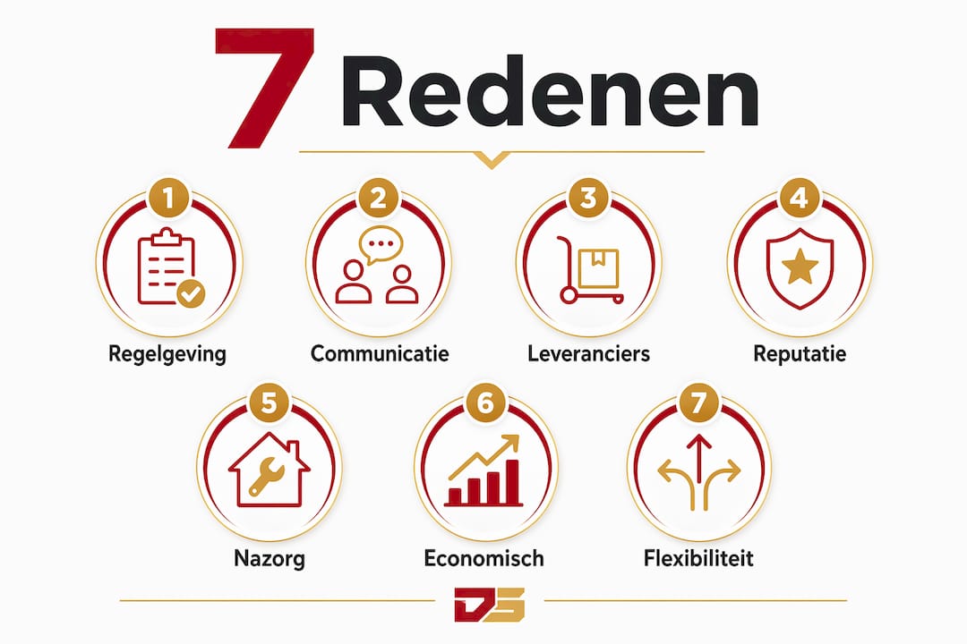 Infographic: 7 redenen om te kiezen voor een lokale aannemer