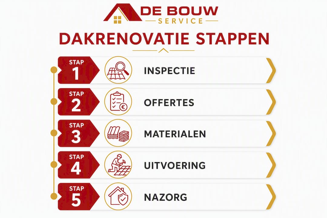 Overzicht: de vijf essentiële stappen voor een succesvolle dakrenovatie